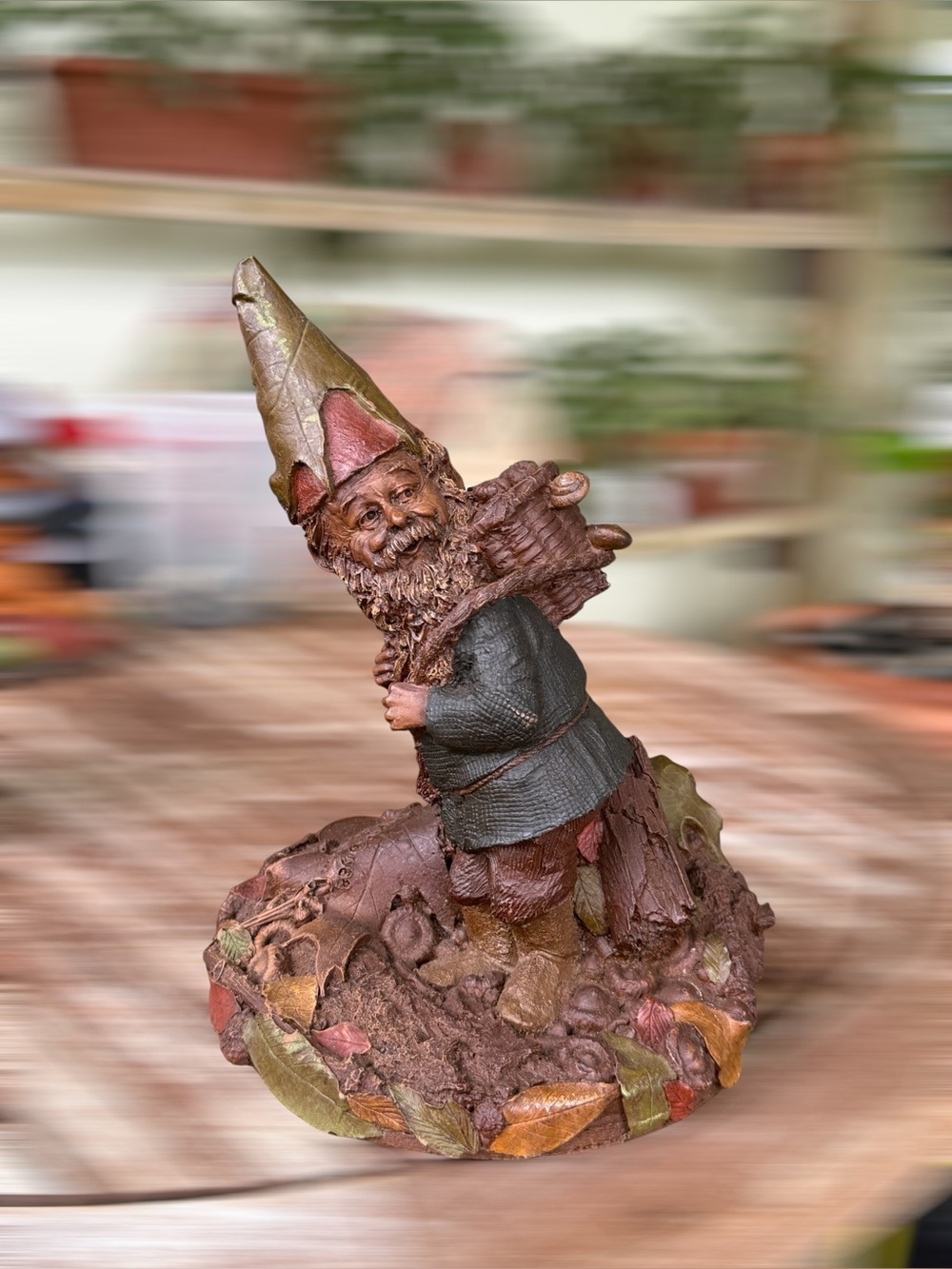 TOM CLARK "Blackie * Collector Society Item" Gnome Sculpture Cairn Studio SIGNED